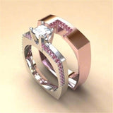 Square Crystal Cubic Rings