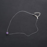 Shiny Zircon Crystal Pendant Necklace