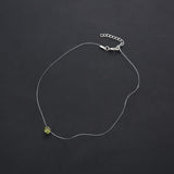 Shiny Zircon Crystal Pendant Necklace