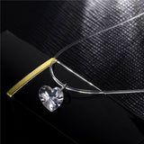 Shiny Zircon Crystal Pendant Necklace