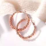 Round Hoop Earrings