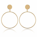 Round Hoop Earrings