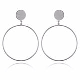 Round Hoop Earrings