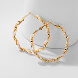 Round Hoop Earrings