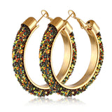 Round Hoop Earrings