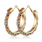 Round Hoop Earrings