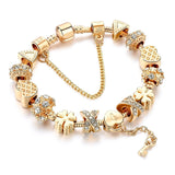 Crystal Key Charm Bracelet