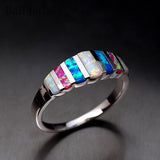 Ornaments Colorful Opal Gemstone  Rings