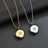 Circle Rhinestone Chain Necklace