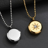 Circle Rhinestone Chain Necklace