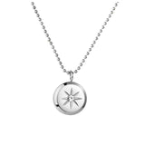 Circle Rhinestone Chain Necklace